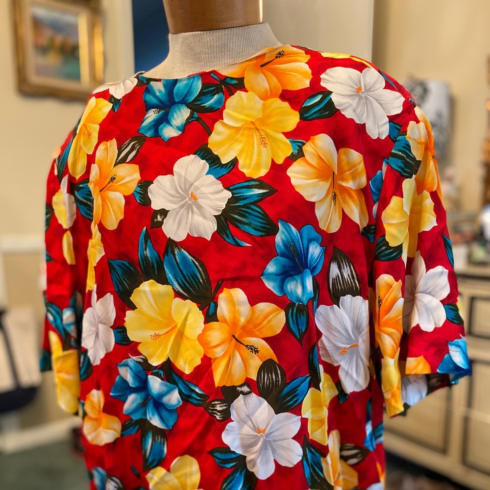 Vintage Hawaiian Evan Picone plus size top size 22